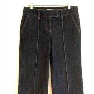 Loft denim wide leg trousers size 10